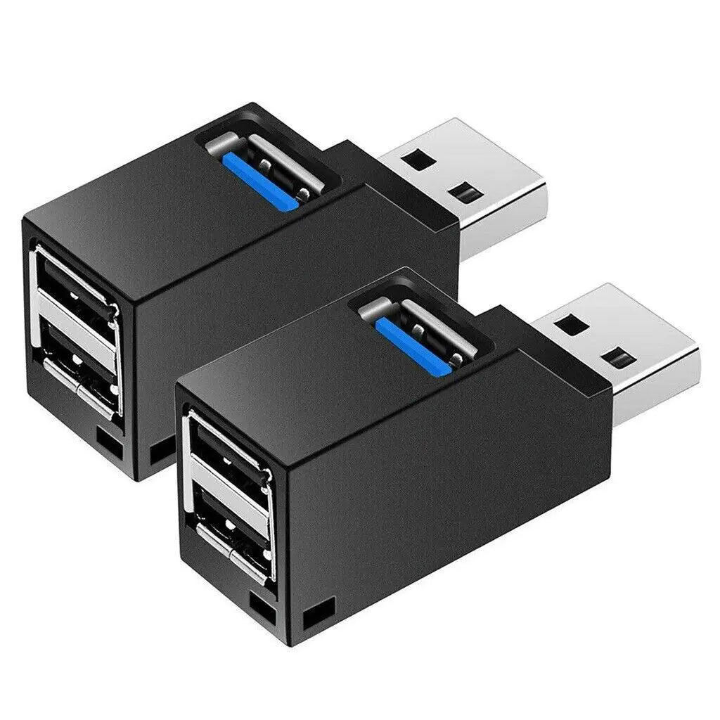 2 Stücke 3 Port USB 3.0 Hub Tragbare High Speed ​​Splitter Box Für PC Notebook Laptop