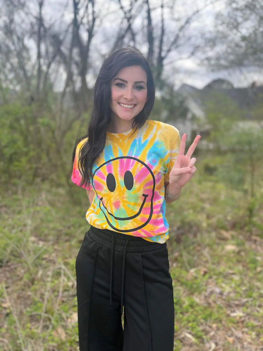 Smiley Tie Dye Tee