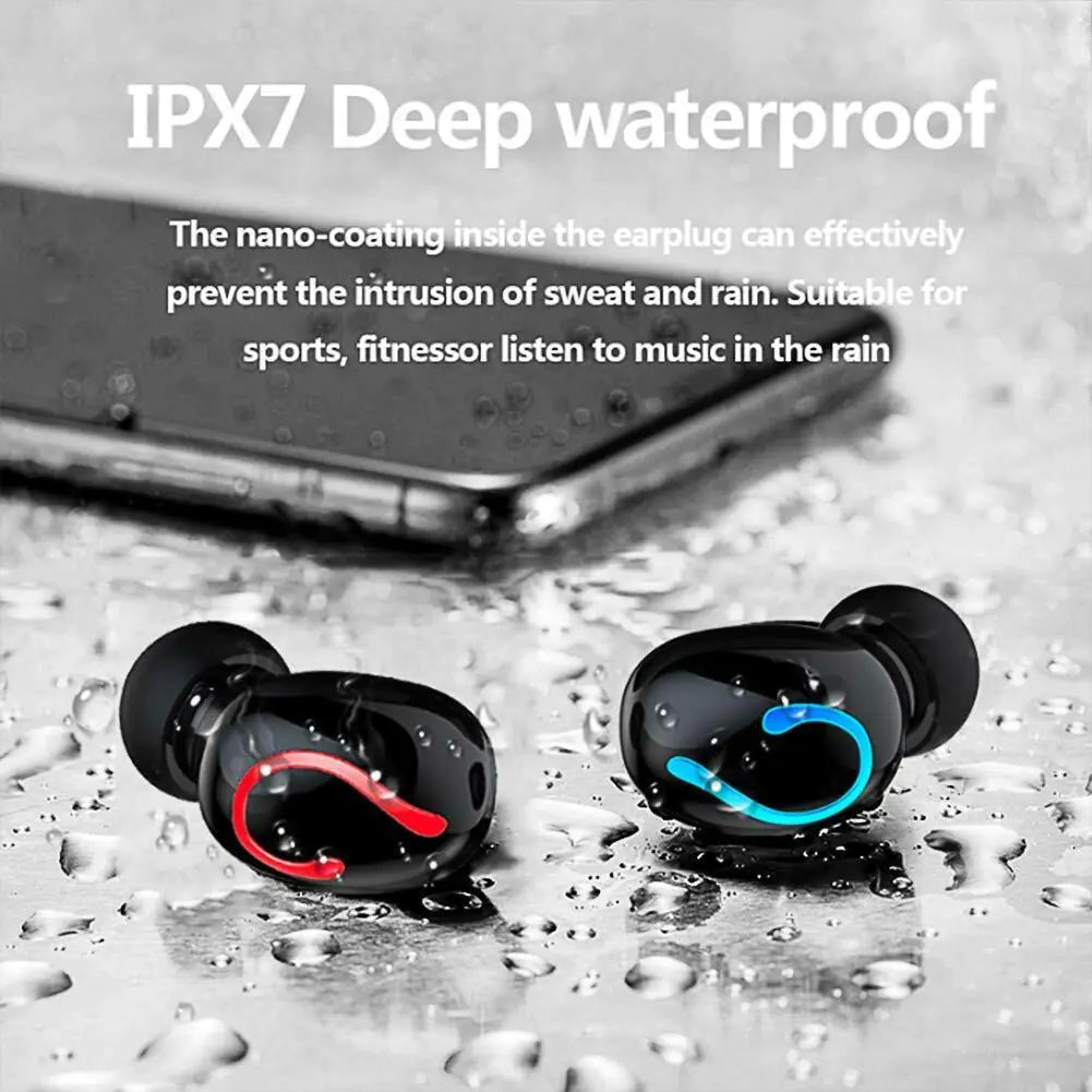 Bluetooth 5.1 Headset TWS Drahtlose Kopfhörer Mini Ohrhörer Stereo Kopfhörer IPX7 