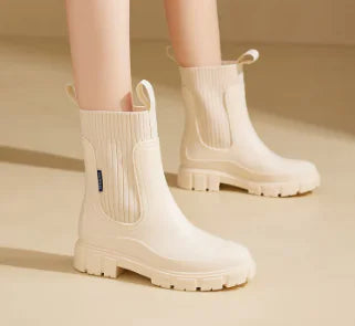 Outdoor Wearable Elastic Band Women's Rain Boots