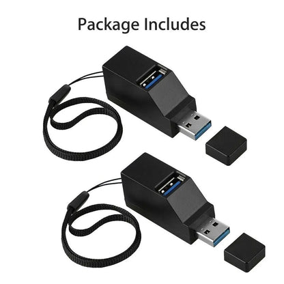 2 Stücke 3 Port USB 3.0 Hub Tragbare High Speed ​​Splitter Box Für PC Notebook Laptop