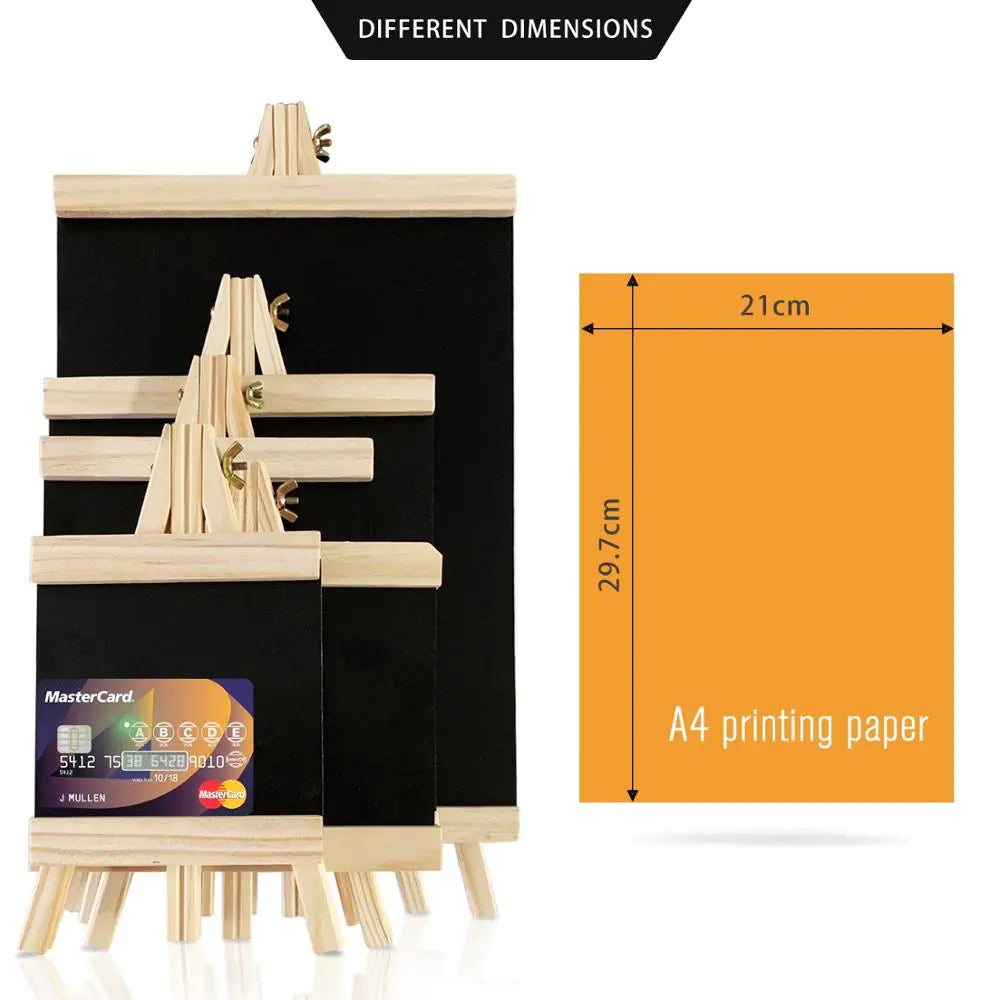 Mini-Tafel mit Holzrahmen