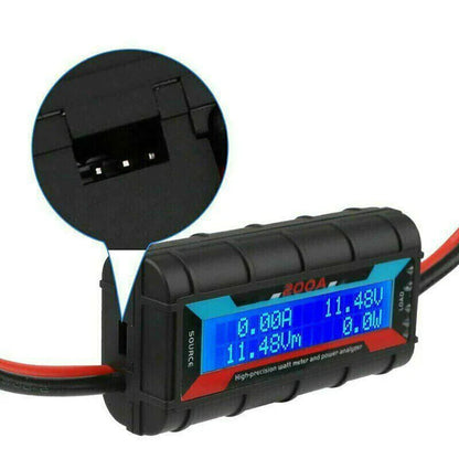 200A DC Digital Monitor LCD Volt Amp Meter Analyzer For RC Battery Solar Power