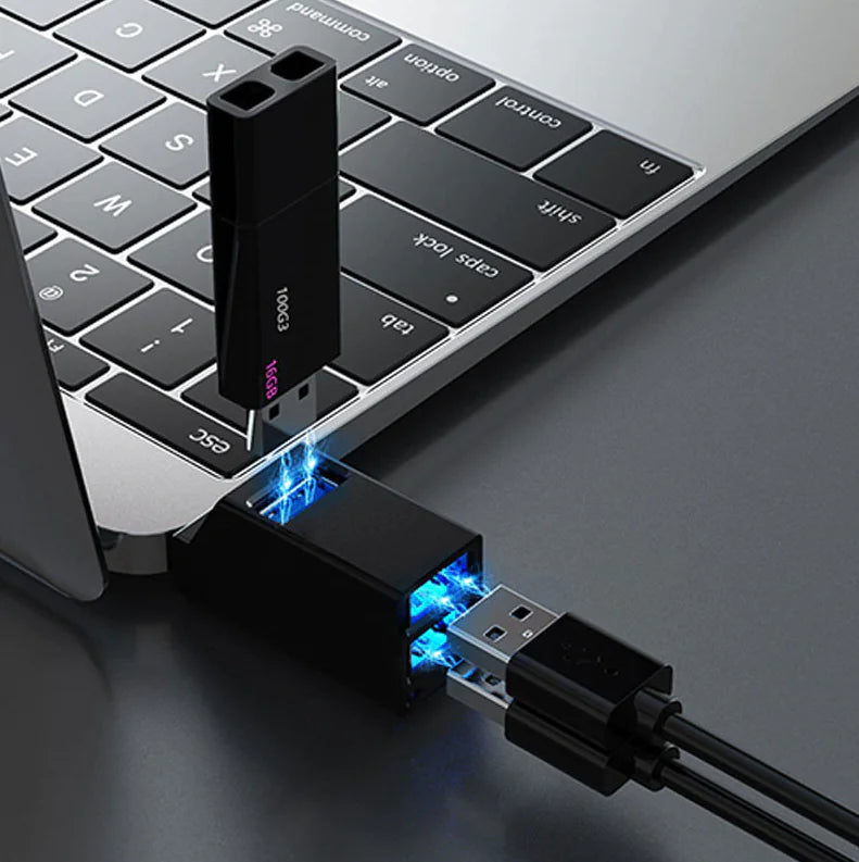 2 Stücke 3 Port USB 3.0 Hub Tragbare High Speed ​​Splitter Box Für PC Notebook Laptop