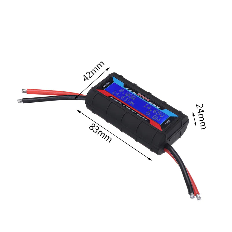 200A DC Digital Monitor LCD Volt Amp Meter Analyzer For RC Battery Solar Power